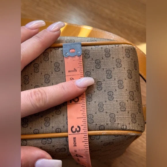 80s Vintage Gucci African Mignon Brown Micro GG Crossbody Bag - Picture 9 of 16